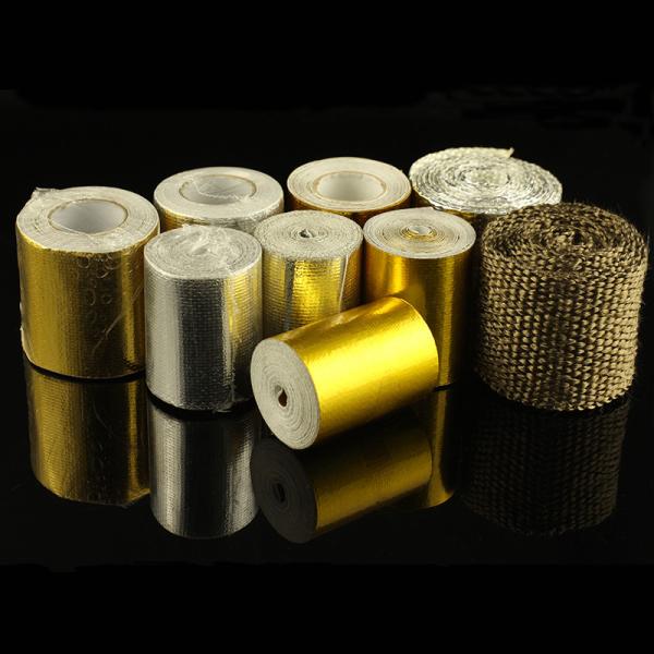 Silica Basalt Fabric Fiberglass Titanium Lava Thermal Insulation Wrap Tape Fire Shield