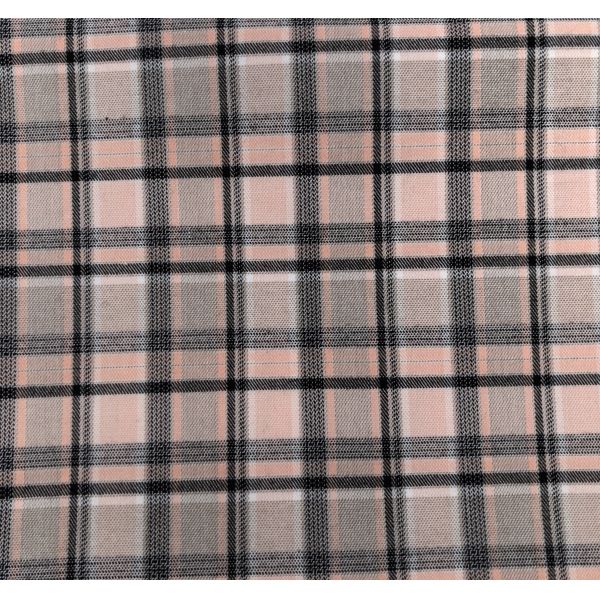 Trendy Pink Black Striped Textile Fabric for Fashionable Apparel Clothing Design