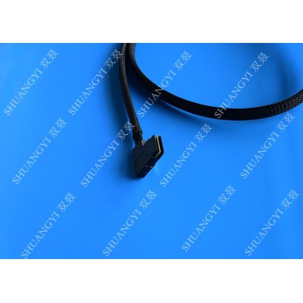 Internal Mini SAS(SFF-8087) 36Pin Right Angle Male to Internal Mini SAS (SFF-8087) 36Pin Male Cable, 0.75 Meterr