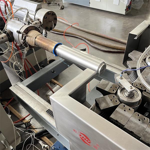 Customizable 75mm Corrugated Pipe Extrusion Line with 22 Rpm Screw Speed and 0.6-3m/min Line Speed