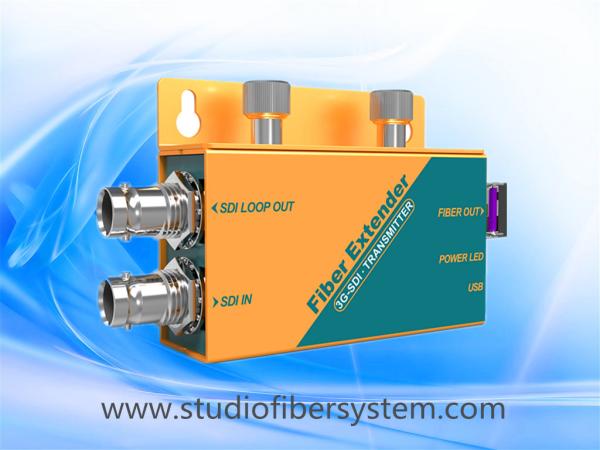 mini 1channel 3GSDI fiber optic extender for broadcast 3G/HD SDI over 1 single mode fiber to 20KM