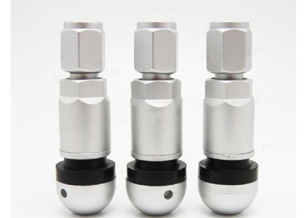 TMPS Tubeless Tire Valve Stem TP503 Aluminum Nut EPDM Grommet Aluminium Cap Clamp In