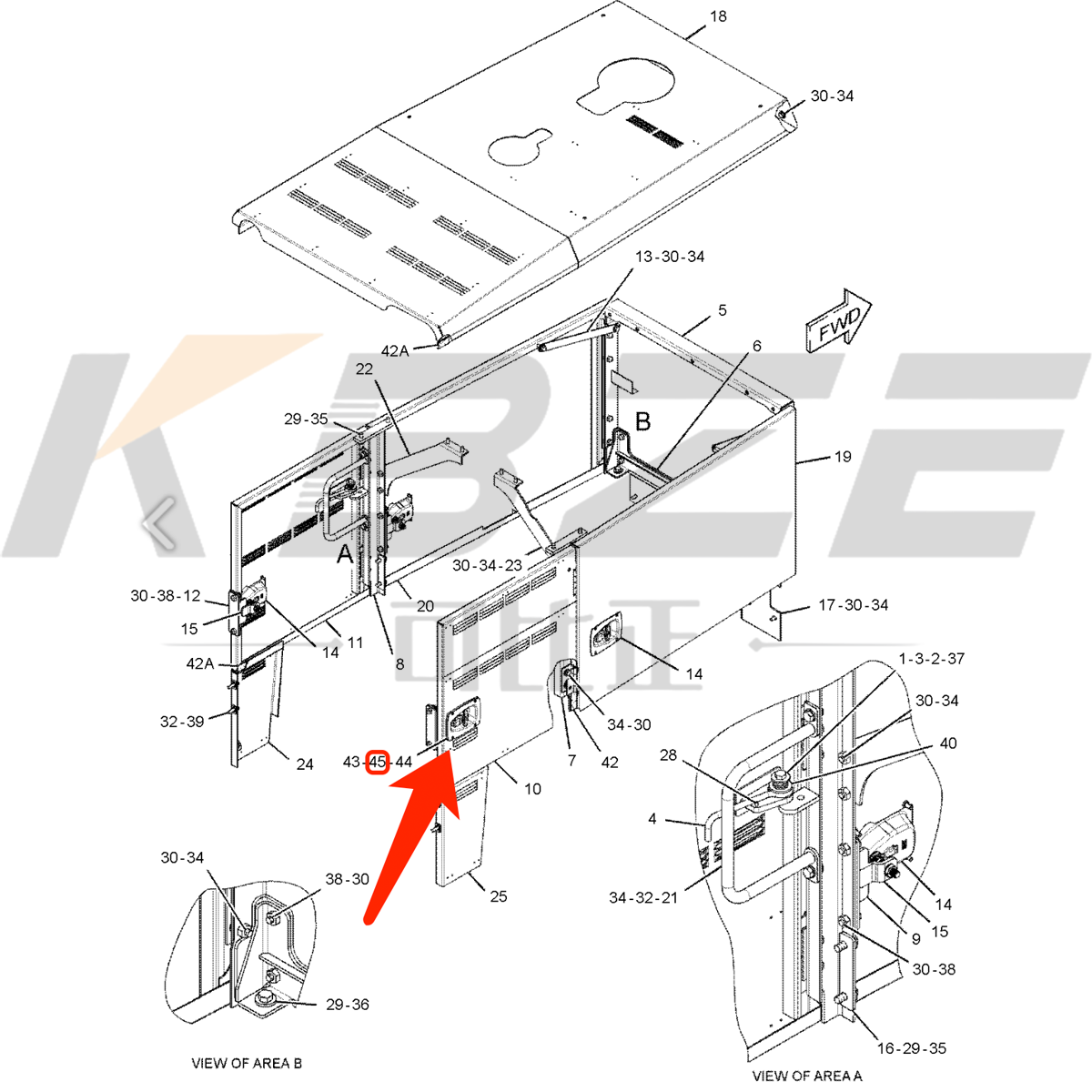 CONJUNTO DE CIERRE DE MARCA 312-1154 3121154 COMPATIBLE CON MOTONIVELADORA CAT 12H 14H