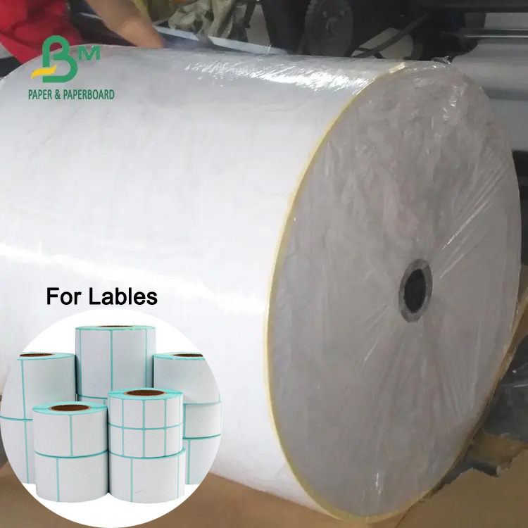 70g 80g 110g Waterproof Thermal Paper For Lables Thermal Base Paper Rolls Raw Materials 70g 80g 110g Водонепроницаемая тепловая бумага для ярлыков Термобазовая бумага Рулоны сырья