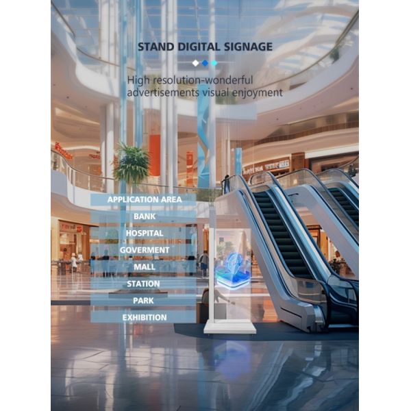 55 Inch HD Interactive Touch Screen Ultra Thin LG Transparent OLED Kiosk Advertising Display