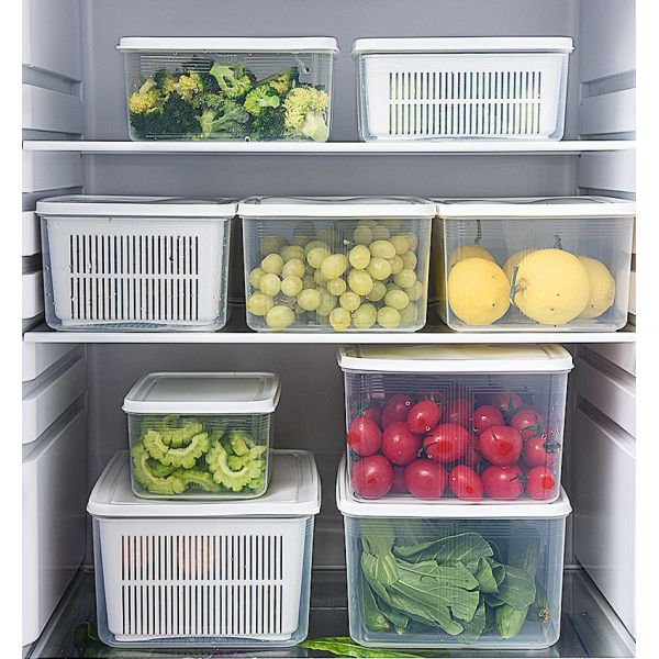 Кухни ящиков организатора холодильника см Bpa воздухонепроницаемое свободной Pp 23*16.5*10.5 ясное