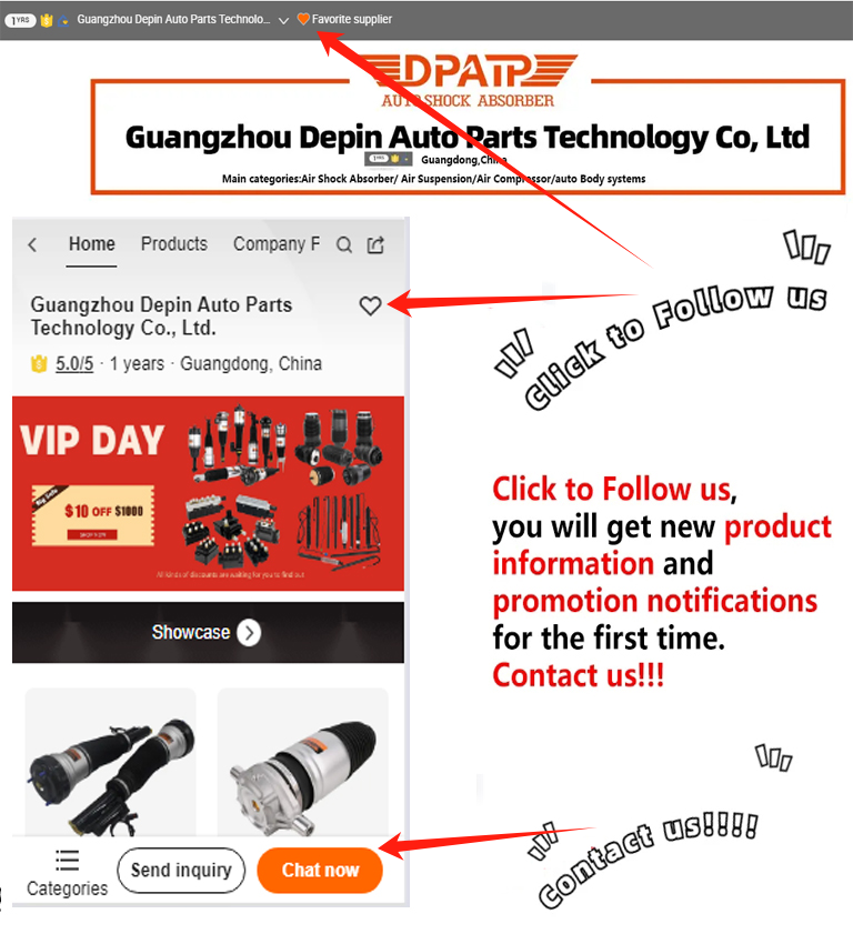 передний правый воздушный амортизатор 43-2064 для Porsche Cayenne Volkswagen Touareg 958 7P