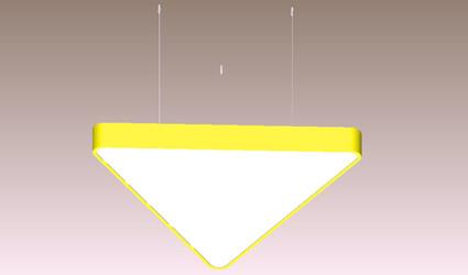 6500lm Triangle Panel Lights Suspension Led Panel Ceiling Lights