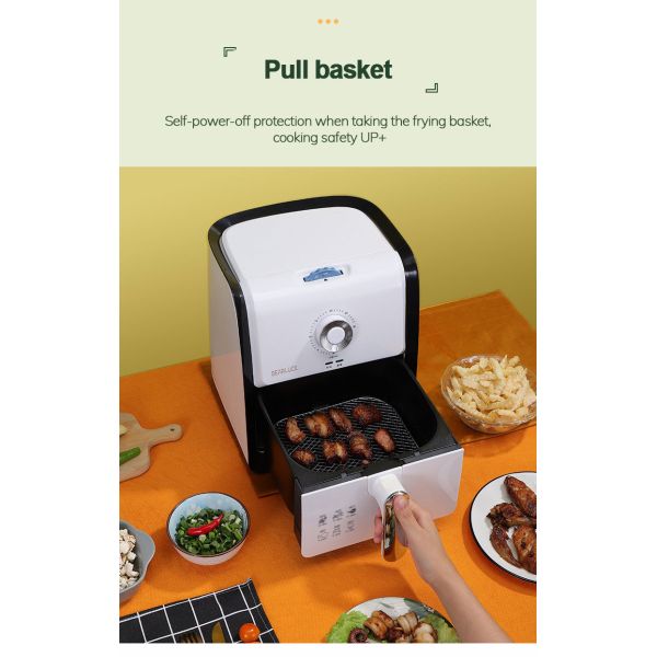 5L Large Capacity Air Fryer Electric Non Stick Coating 5.3qt