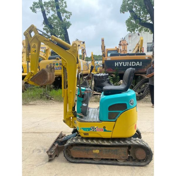 Compact 10.3KW YANMAR SV08-1A Used Small Excavator With Hydraulic Pump