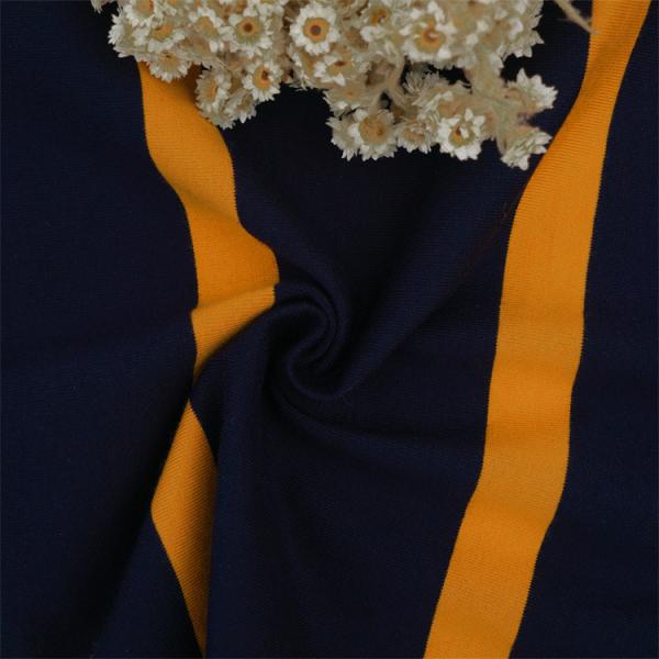 Wear-Resistant And Durable And Comfortable And Skin-Friendly Striped Knit Fabric For Polo Shirt
