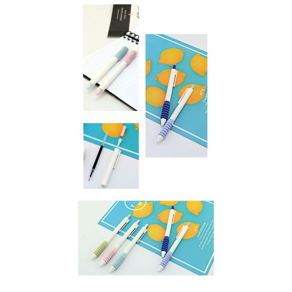 Sponge Grip Plastic Neutral Pen 0.5mm Simple Design Press Signature Pen