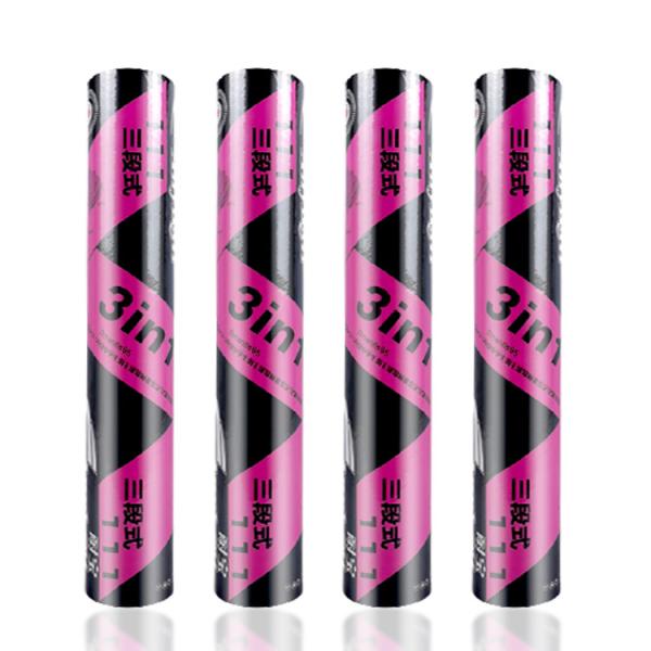 3in1 Durable Stable Goose Feather Badminton Shuttlecock For Sports Training