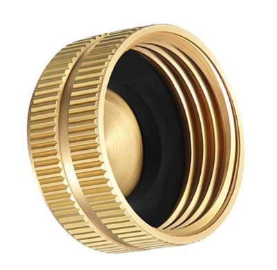 Tampão fêmea amarelo da mangueira do ANSI, tampão de bronze da tubulação de 3/4in para o jardim