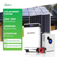 Système solaire 6.2kw Complet 6.2KW 10.2KW Kit solaire complet hors réseau Système de panneaux solaires pour la maison Système d'énergie solaire