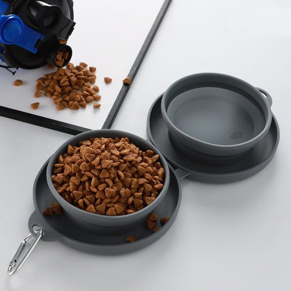 Шара кота шара собаки силикона шара любимца перемещения Амазонки шар корма для домашних животных шара кошачьей еды Анти--брызг на открытом воздухе портативный складывая