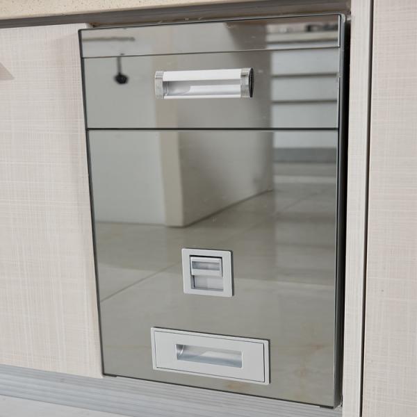 O todo branco do estilo contemporâneo dos armários ajusta armários de cozinha do PVC do MDF do armário