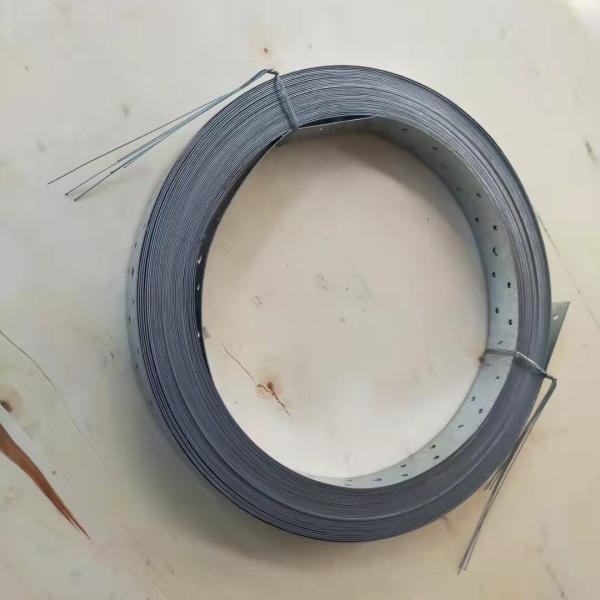 30 Meter Roll Galvanised Steel Band Metal Fixing Strap With Perforated Holes
