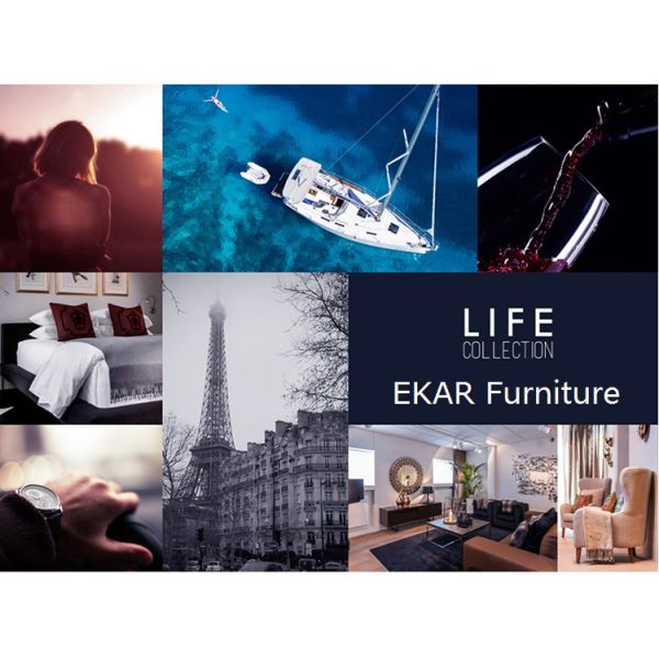 Italy Modern Soft Grey Fabric King Size Bed Furniture