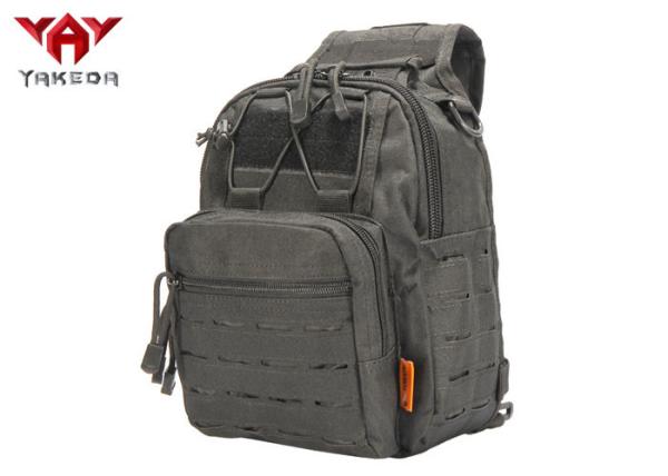 Rainproof Laser Cut Outside Hiking Tactical Sling Bag PP Webbing Size 24*17*27.5CM