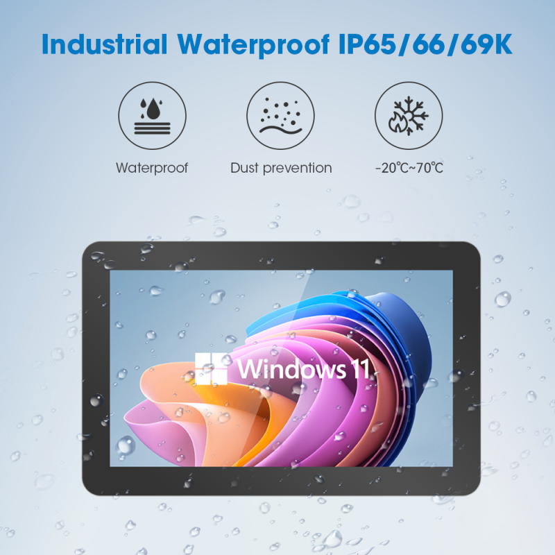 17.3 Fanless Zero Bezel Touch PC for Smart Factories | PCAP Multi-Touch | 24/7 Reliability
