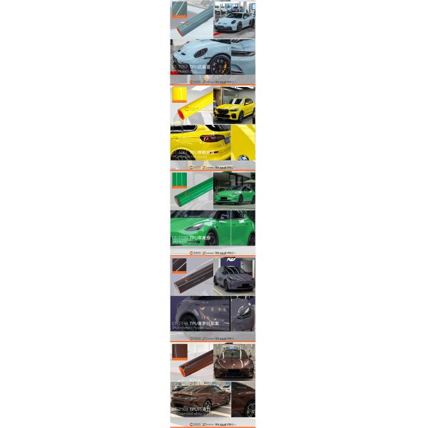 Color Changing Self Healing UV Proof TPU Paint Protection Film for Car Body Customization