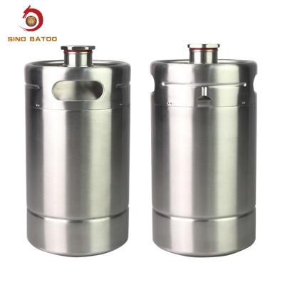 Parede 2L Mini Beer Keg do dobro do produto comestível SS304 do OEM
