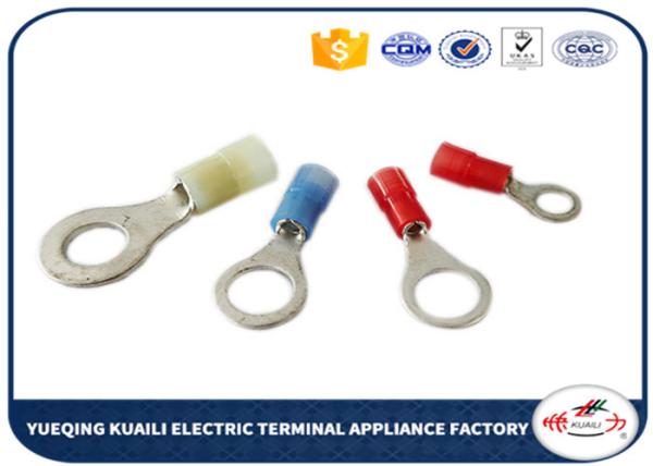Nylon Covered Copper Crimp Terminal Lugs Isolated Ring End Ferrule Type Sizes