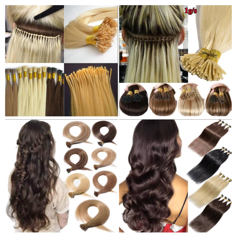 Hot Selling Chinese Hair Double Drawn Virgin Nano Tip Hair Extensions Attachment Soft Plastic Nano Ring Hair Extensions