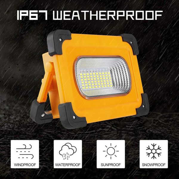 Портативная машинка 3000LM 60W солнечная приведенная в действие освещает свет работы 70 СИД перезаряжаемые