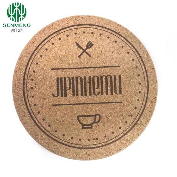 Natural Printed Cork Coasters for Table Protection and Planet Preservation