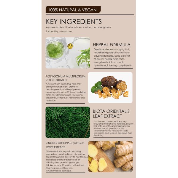 Coloration Permanente Cheveux à Domicile Sans Ammoniaque Formule à Base de Plantes pour Hommes et Femmes