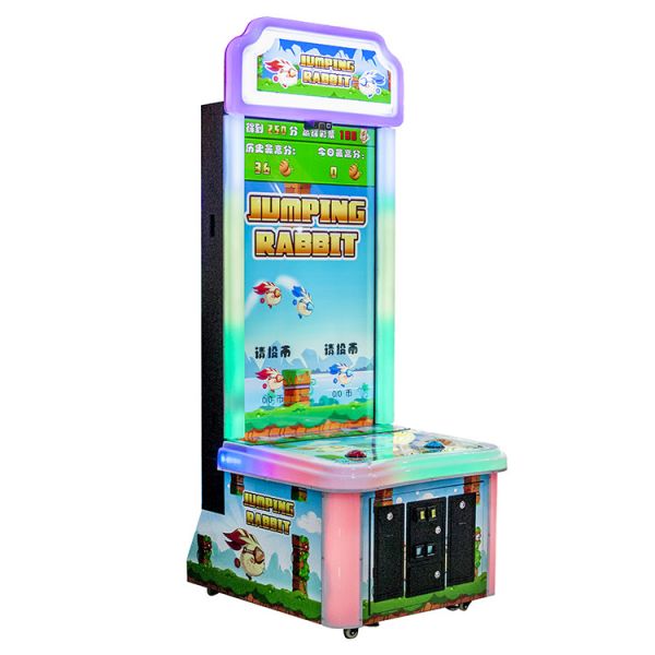 Jumping Rabbit Video Game Arcade Cabinets Gift Redemption Acrylic Material