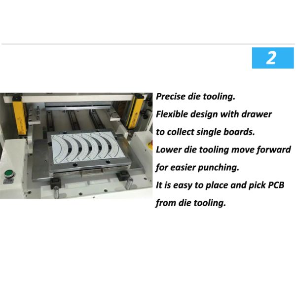 Плашки оборудования PCBA PCB Depaneling SMT пробивая с управлением LCD