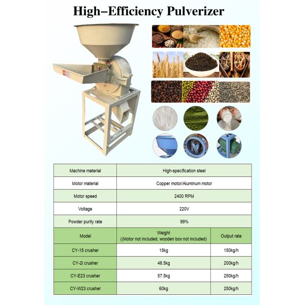 Industrial Alloy Steel Feed Pulverizer Heavy Duty Feed Grinding Equipment