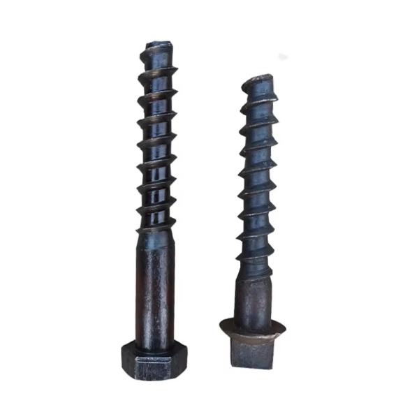 Carbon Steel Screw Spikes Rail Fasteners Factory Custom