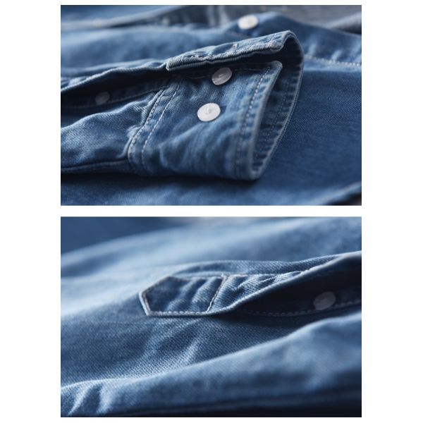 8 Oz 271gsm Denim Blue Cotton Fabric Lightweight Cotton Denim For Summer