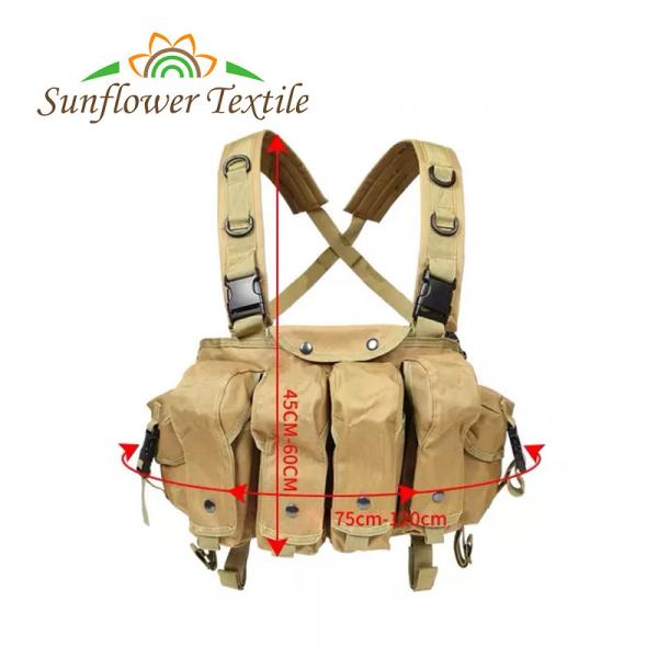 Tamanho tático de acampamento de nylon de Rig Magazine Pouches Vest Adjustable da caixa