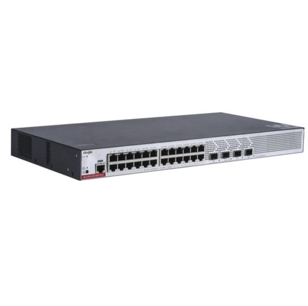Switch Ruijie Gigabit de 24 puertos con 10G SFP+ y soporte PoE+ Control web/CLI gestionado de capa 2
