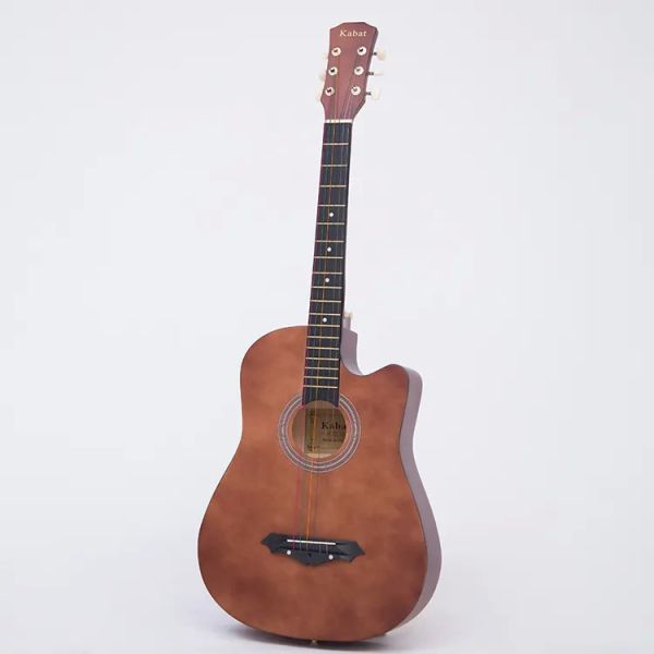 38 Inch Wood Guitar With Case and Accessories for Kids/Boys/Girls/Teens/Beginners (Black)