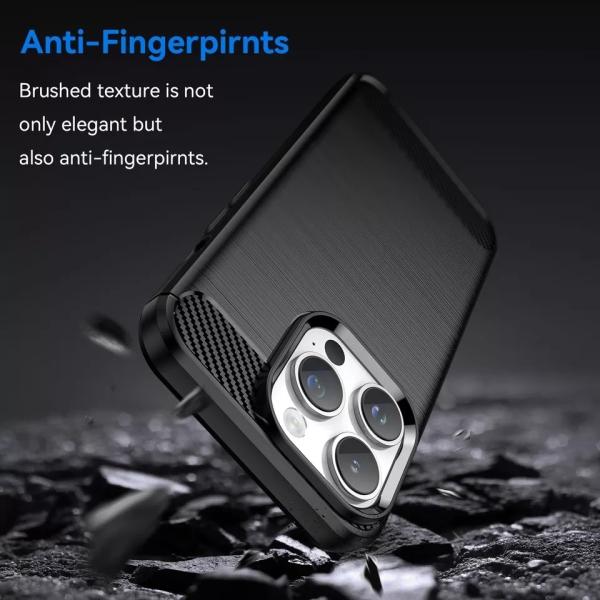 Shockproof Thin Carbon Fiber Soft TPU Silicone Mobile Phone Case for iPhone 13 14 Pro Max