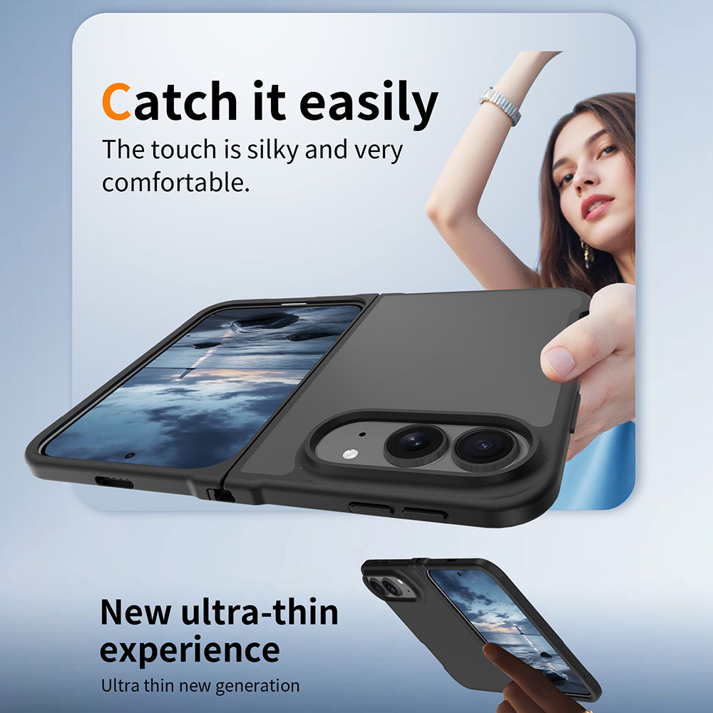 Transparent Matte Finish Shockproof TPU+PC Phone Case for 18 Fold 2026 Two Pieces Support Custom Logo OEM