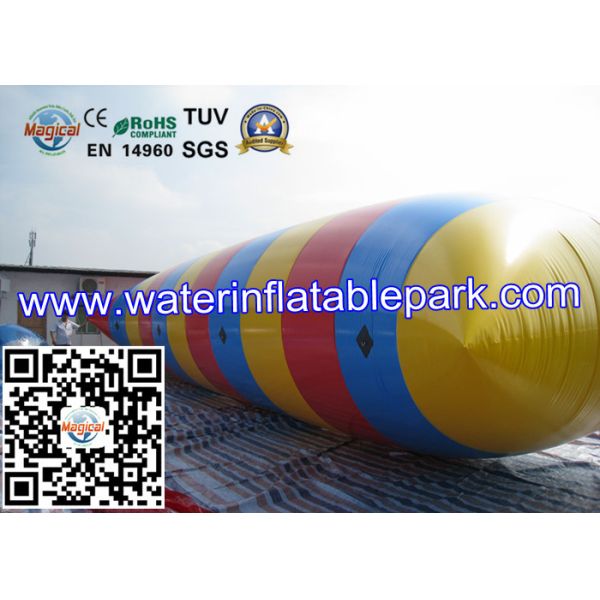 Custom Inflatable Water Park / Inflatable Water Catapult Blob , Colorful