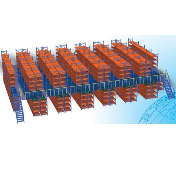 Customizable Mezzanine Racking System Warehouse Storage Racks Powder Coated