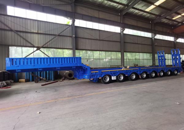 7 Axle Heavy Low Bed/Lowbed Ramp/Drop Deck Flatbed/Skeleton Semi Truck Trailer Tread 2180mm