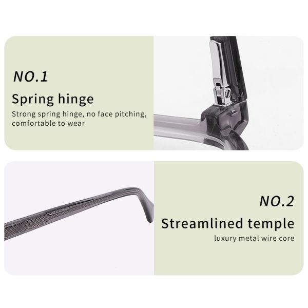 Оптически круглый металл стекел ацетата обрамляет логотип подгонянный стеклами BSICI людей