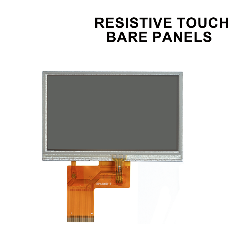 4.3-inch, NV3047-driven, 480×272 TFT high-definition display (bare panel), available in non-touch or touchscreen versions