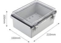 clôture en plastique de l'ABS IP65 de 210x160x100mm avec la couverture articulée