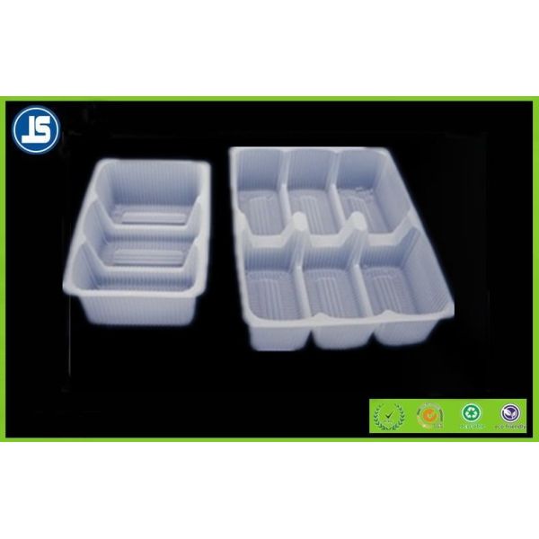 Пластиковые подносы упаковки еды с ПВК/прозрачным подносом еды партии