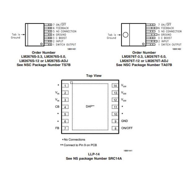 LM2676S-ADJ Programmable IC Chips SIMPLE SWITCHER 3A Step Down Voltage Regulator